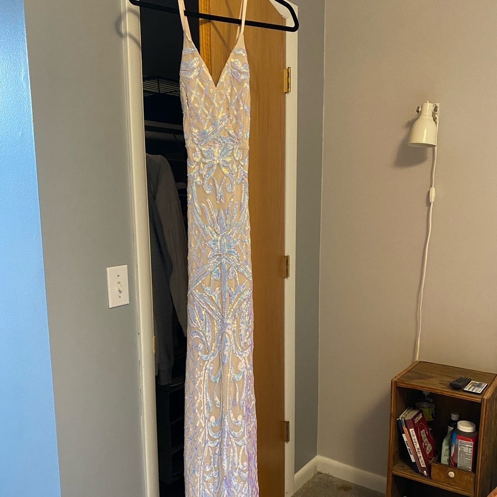 Worn once, super cute prom dress! Very long
